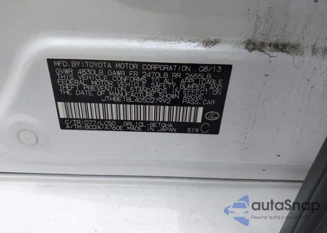 2013 Lexus Gs 350 from USA, damaged, VIN JTHBE1BL4D5027992